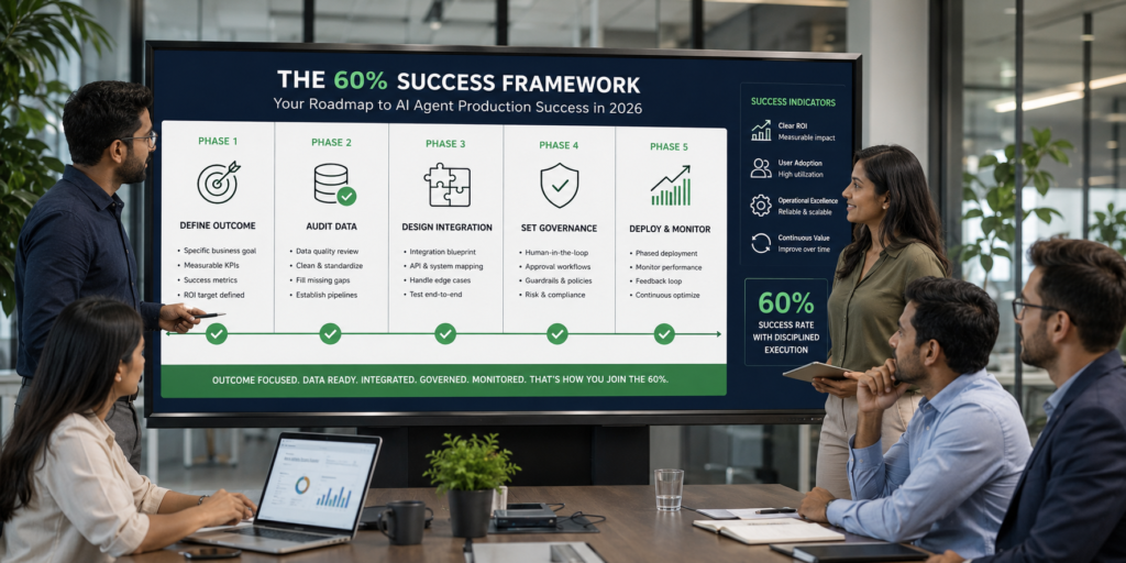 AI agent project success framework for getting to production in 2026