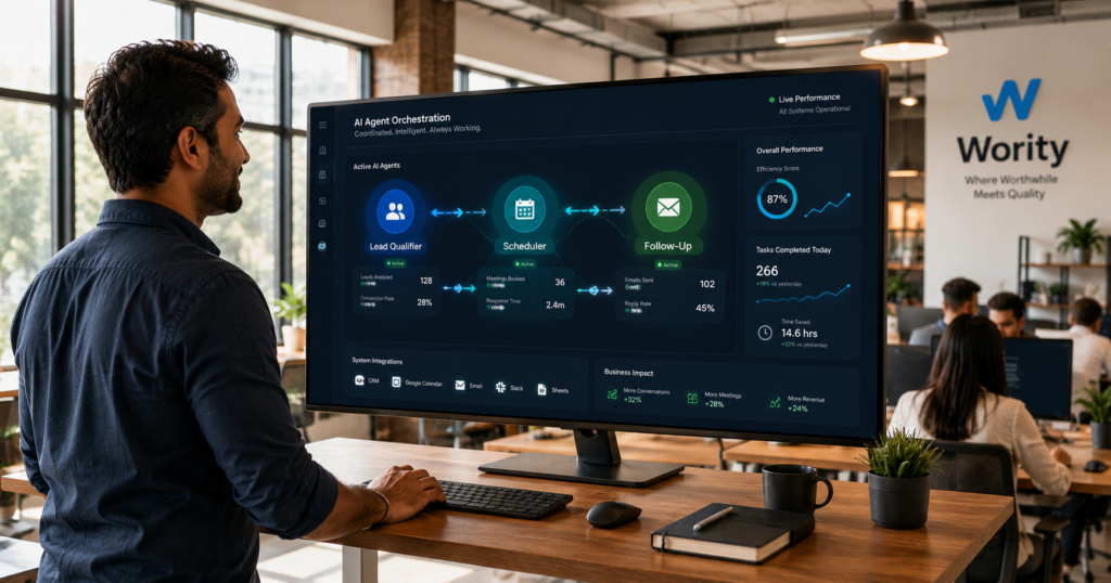 Multi-agent AI systems for small business 2026 — orchestrated AI agents working together